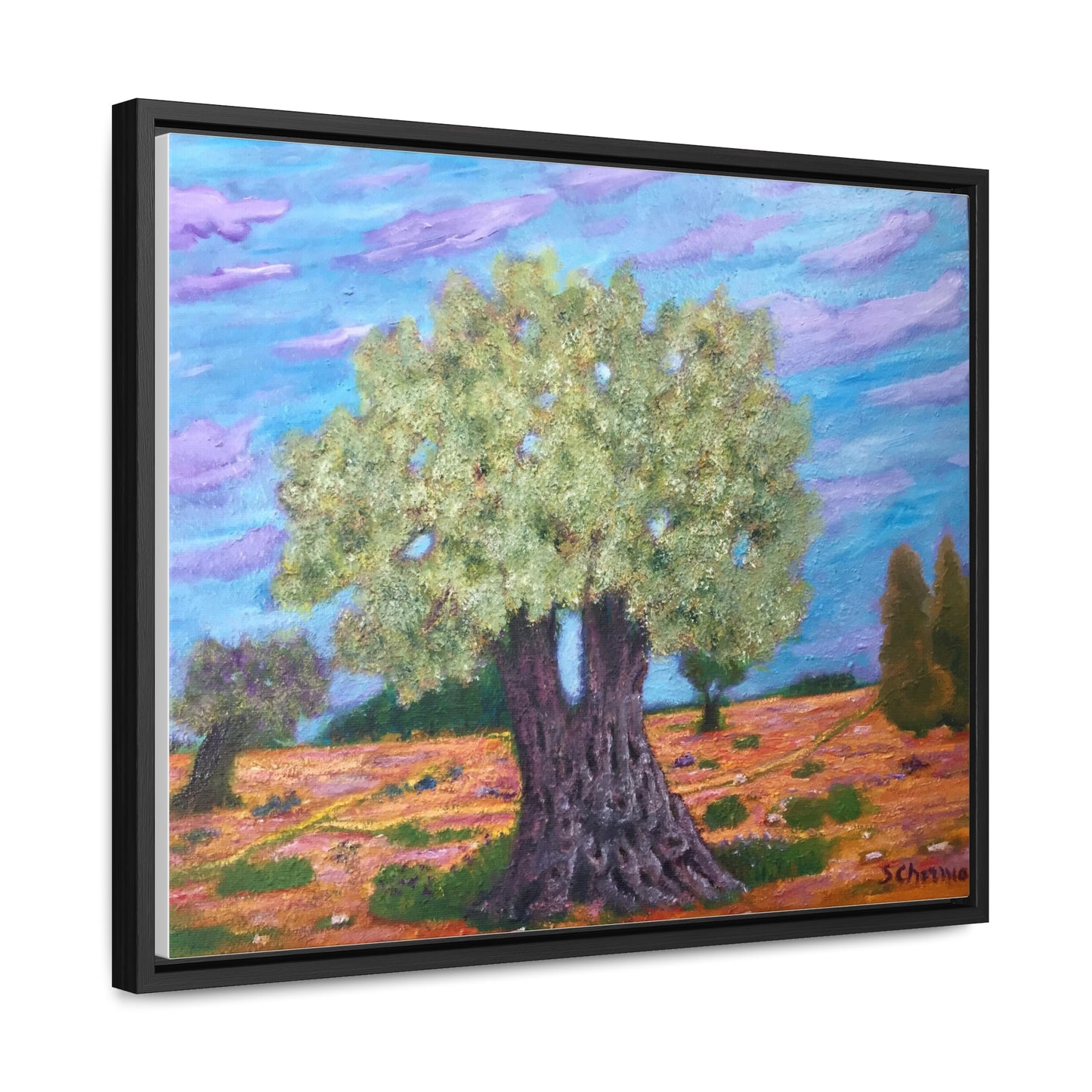 Sergio Cherniak olive tree print on canvas